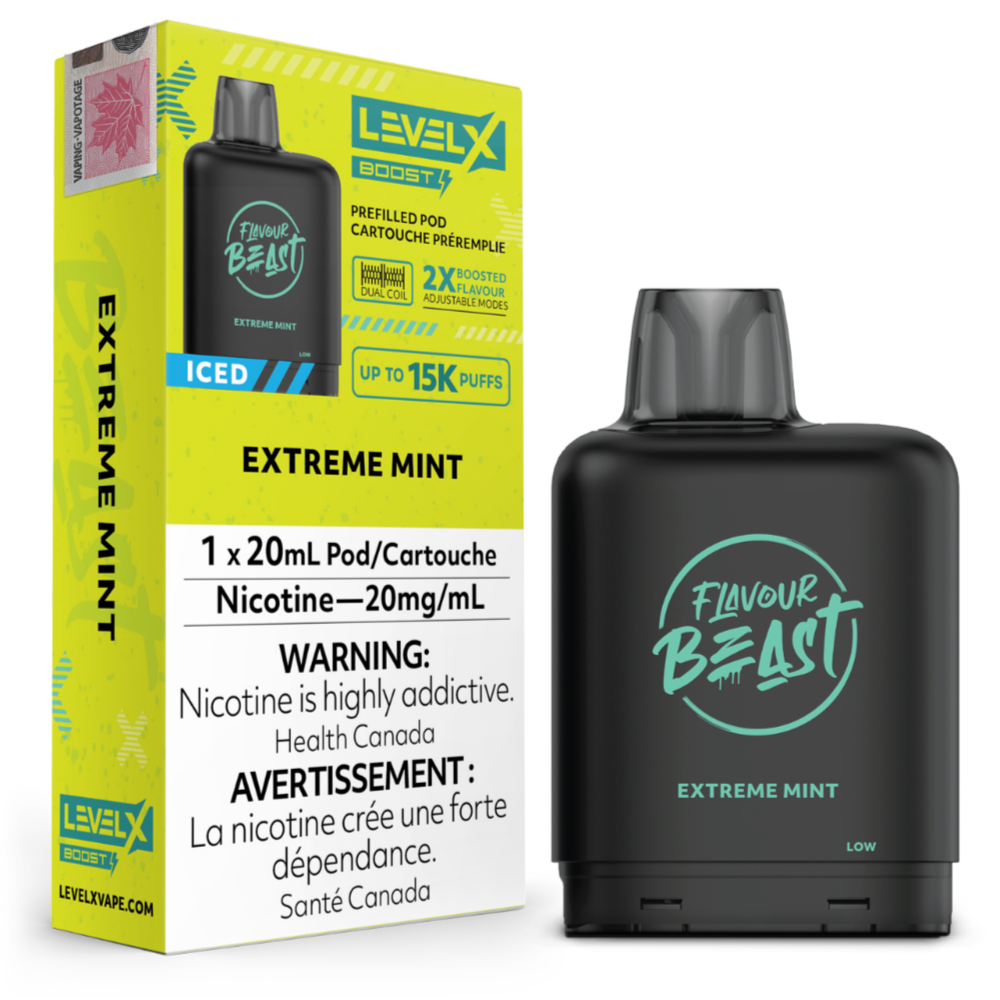 Level X Boost Series Pod 20mL - Extreme Mint Iced
