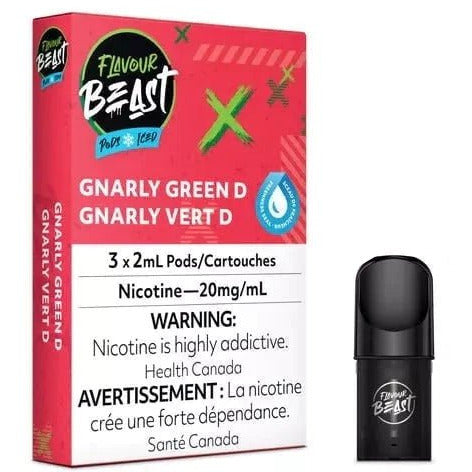 Flavour Beast - Gnarly Green D (Green Dew) (3/PK) Flavour Beast Ejuice Excise 2% (20mg)