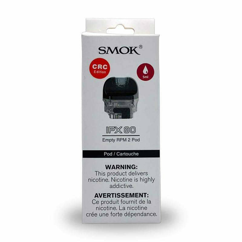 Smok IPX 80 Replacement Empty Pods 3/PK [CRC Version] Smok Coils RPM 2 coil