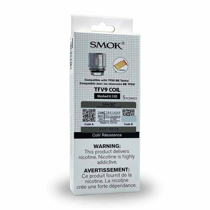 Smok V9 Meshed 0.15ohm Coils 5/PK Smok Coils