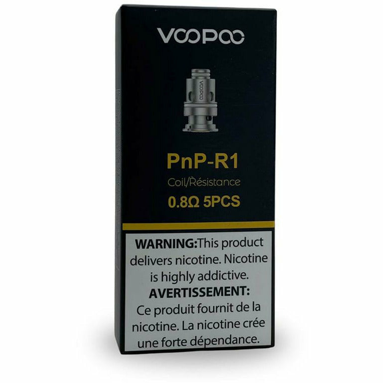 VOOPOO PNP REPLACEMENT COILS 5/PK (COMPATIBLE WITH DRAG X/S, VINCI, AND PNP TANK) Voopoo Coils 0.6ohm PnP-M2 Single Coil - rated for 20-28W (DL)